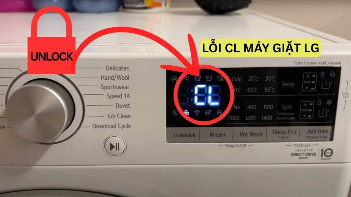 Lỗi CL máy giặt LG là gì? Cách xử lý hiệu quả